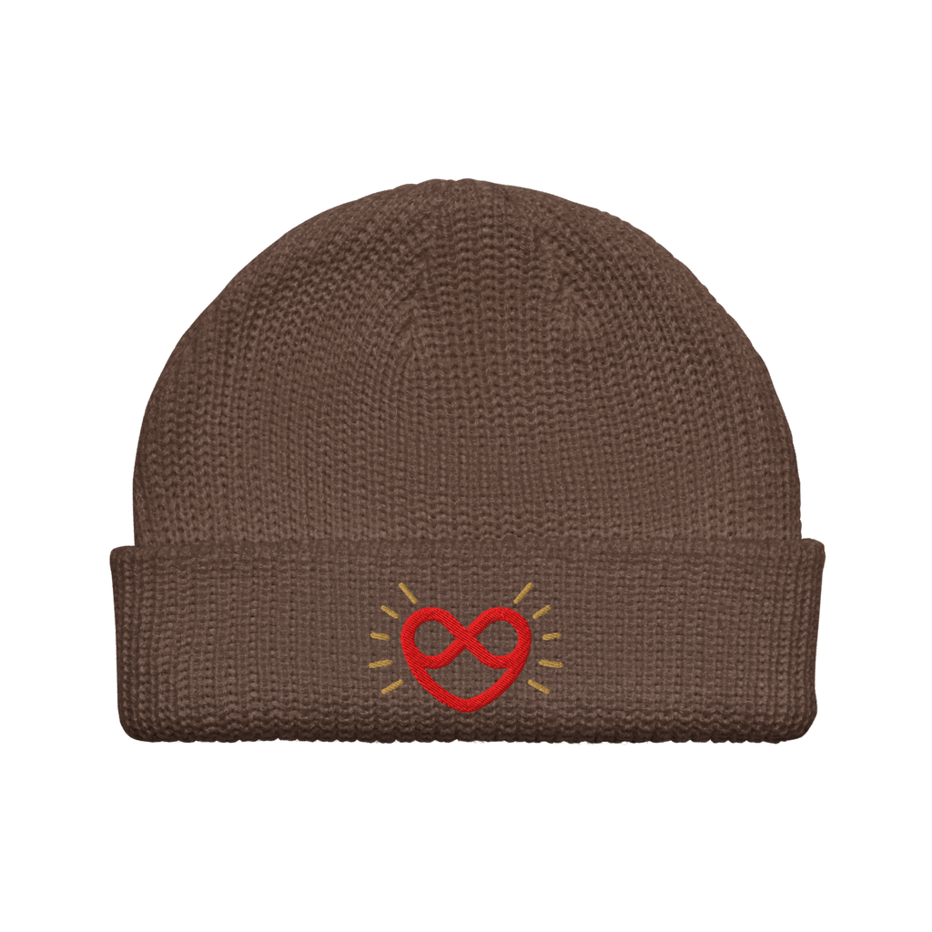 "Infinite Heart" Ribbed Beanie