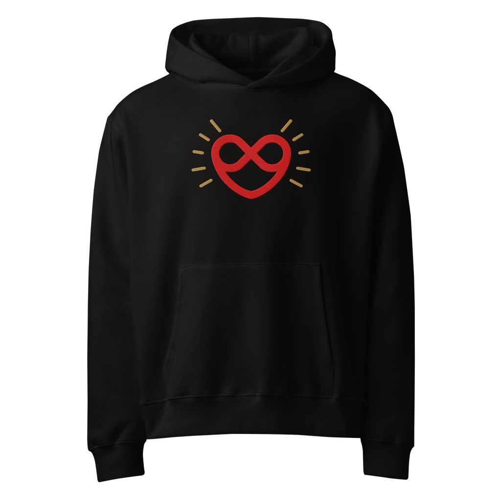 "Infinite Heart" Signature Embroidered Heavyweight Hoodie